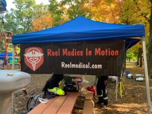 Reel Medics in Motion Check in Tent