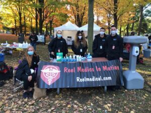 Reel Medics in Motion Covid19 Check in Table